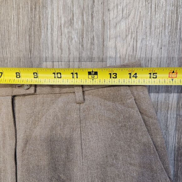 Vtg Pendleton Virgin Wool Trouser Pants Womens 6 Beige Neutral Capsule Wardrobe - Picture 7 of 9